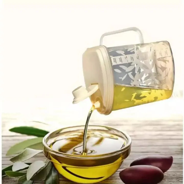 1L Plastic Cooking Oil Jug, Oil Jug Dispenser, Convenient Plastic Oil Jar, Plastic Oil Storage Bottle 1L Plastic Cooking Oil Jug, Oil Jug Dispenser, Convenient Plastic Oil Jar, Plastic Oil Storage Bottle